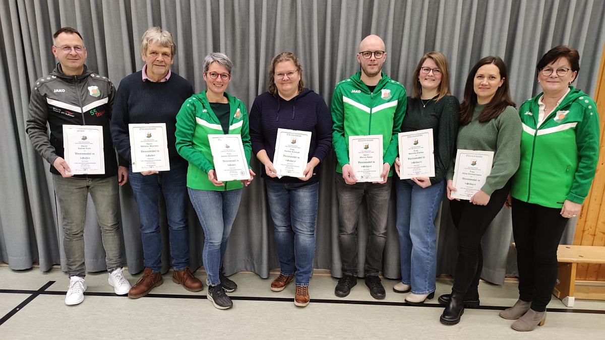 Daniel Pohl, Wilhelm Meiners, Janina Heinemann, Sandra Schmidt, Marvin Sauer, Mareike Ziwitza und Alina Zimmermann.